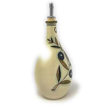 CERAMICHE D'ARTE PARRINI - Italian Ceramic Art Pottery Dispenser Oil Cruet Bottle Without Handle Han...