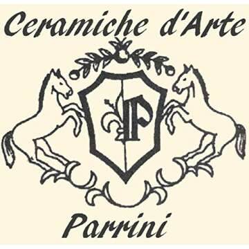 CERAMICHE D'ARTE PARRINI - Italian Ceramic Art Pottery Dispenser Oil Cruet Bottle Without Handle Hand Painted Decorated Olives Country Made in ITALY Tuscan