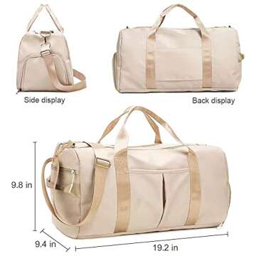 Waterproof Gym Bag for Sports and Travel