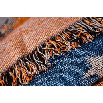 Vintage Halloween Blanket 100% Cotton Cozy Throw for Home