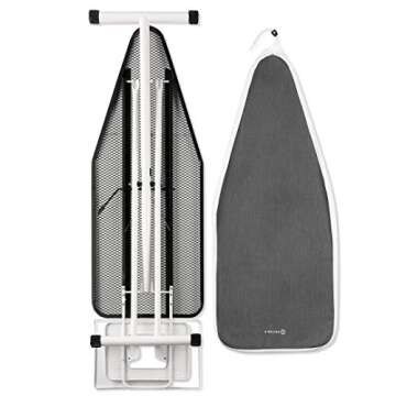 Reliable 120IB Home Ironing Board - Made in Italy Portable Ironing Board with Vera Foam Memory Foam Cover Pad, 7 Step Height Adjustment and Heavy-Duty Tube Frame Construction with Strong Iron Rest