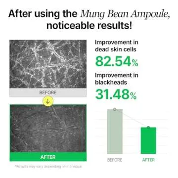 VEGANIFECT Mung Bean Serum, Enhancing Moisture Barrier, Gentle Exfoliation, for Glow Skin, Korean Skin Care, Vegan, 1.69 Fl Oz