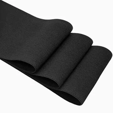 Knit Elastic 4 Inch Wide Black Heavy Stretch & High Elasticity 3 Yards