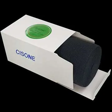 4 Inch Black Heavy Stretch Elastic Band for Sewing