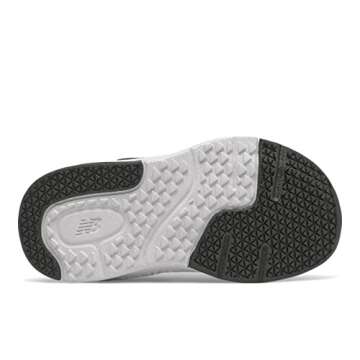 New Balance Kid's Dynasoft 545 V1 Hook and Loop Running Shoe, Black/White/Silver Metallic, 12.5 Little Kid