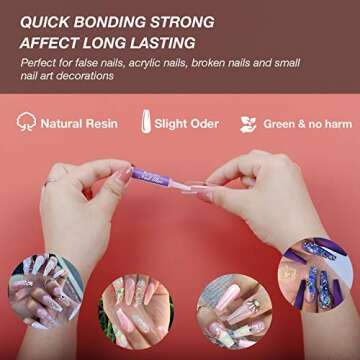 Vogcrest Coffin Nail Tips Long Fake Nails, Acrylic Press on Nails Full Cover Clear Ballerina Nails With Nail Glues File In Case 10 Sizes 500PCS Artificial False Nails For Nail Salons DIY Nail Art Home