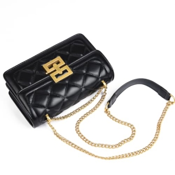 SAJOSE Quilted Crossbody Bag for Stylish Women