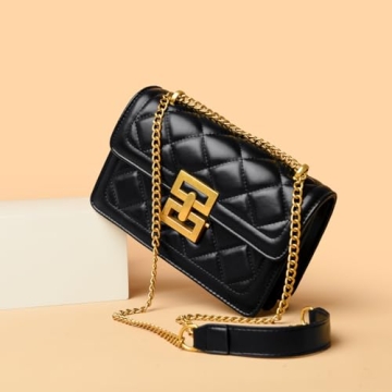 SAJOSE Quilted Crossbody Bag for Stylish Women