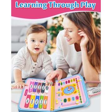 Exorany Busy Board Montessori Toys for Learning Fun