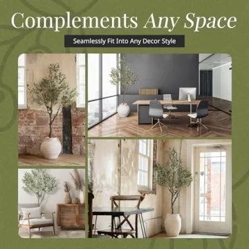 VYNT Olive Tree 7ft Tall Artificial Decorative Tree