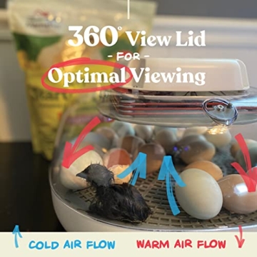 Nurture Right Egg Incubator - Automatic Turner & 360 View