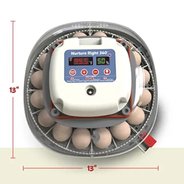 Nurture Right Egg Incubator - Automatic Turner & 360 View