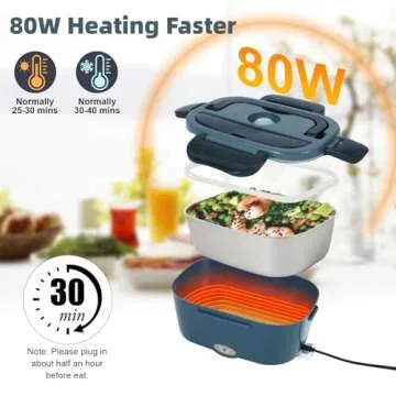 Versatile SOHIDA Electric Lunch Box - 12V/24V/110V Portable Food Warmer