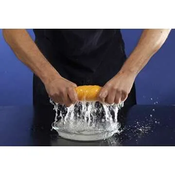 ShamWow Original Super Absorbent Multi-Purpose Cleaning Shammy Chamois Towel Cloth - Holds 10X its Weight in Liquid - Machine Washable - Will Not Scratch (8 Pack: 4 Large Orange & 4 Small Blue).