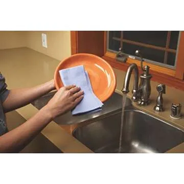 ShamWow Original Super Absorbent Multi-Purpose Cleaning Shammy Chamois Towel Cloth - Holds 10X its Weight in Liquid - Machine Washable - Will Not Scratch (8 Pack: 4 Large Orange & 4 Small Blue).