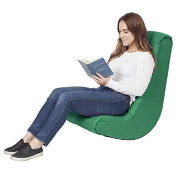 Soft Tufted Floor Rocker for Kids Teens Adults - Green