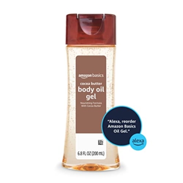 Amazon Basics Cocoa Butter Body Oil Gel - 6.8 Fl Oz