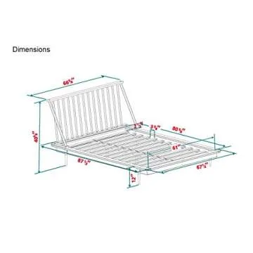 Home Accent Furnishings Queen Modern Wood Spindle Bed - Caramel