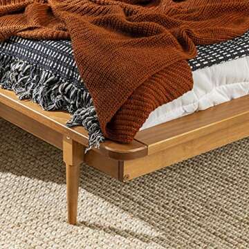 Stylish Queen Wood Spindle Bed for Modern Bedrooms