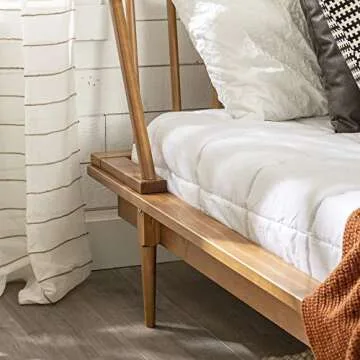 Stylish Queen Wood Spindle Bed for Modern Bedrooms