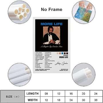 YELLOWV Drake Canvas Poster for Aesthetic Room Decor