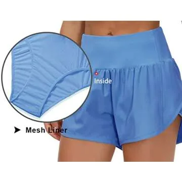 High Waisted Quick Dry Workout Shorts for Women