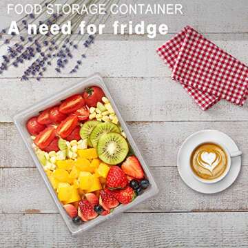 SILIVO Fridge Produce Saver Containers (3 Pack) - 2.5L Drain Tray Keeps Veggies, Fruits, Lettuce Fresh