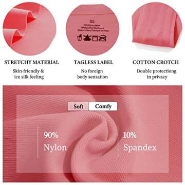 Which is Adjustable Seamless Underwear for Women String Bikini No Show Cheeky Panties Underwear Women Pack 6 XS-L