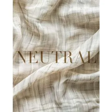 Neutral Aesthetics: Oversized Beige Decorative Book for Display and Stacking, Coffee Table Beauty, M...