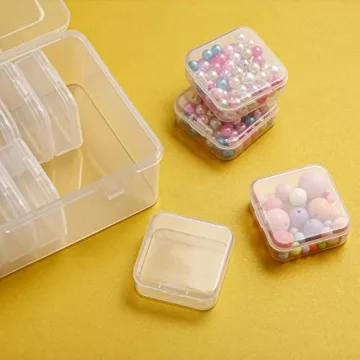 Mathtoxyz Small Bead Organizers for Craft Supplies