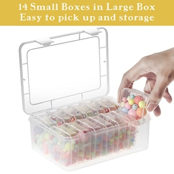 Mathtoxyz Small Bead Organizers for Craft Supplies