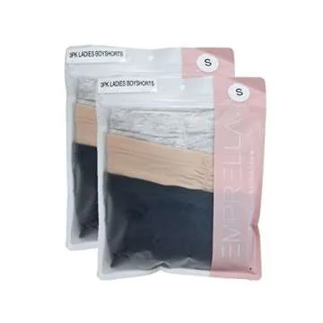 Emprella Boy Shorts Underwear for Women - 8-Pack Comfort