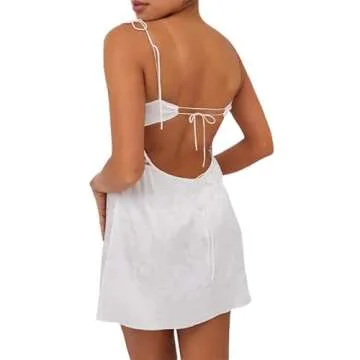 SOLILOQUY Women Y2K Bodycon Mini Dress for Summer Style