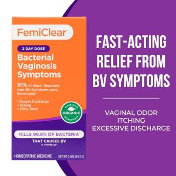 FemiClear (BV Symptoms - Vaginal Ointment for Fishy Odor, Excess Discharge, Itching & Discomfort Due...