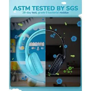 awatrue Toddler Kids Headphones Wired - Headphones for Kids Volume Limit 85/94dB Headset 3.5mm Jack Adjustable Foldable Headsets for Girls Boys Children Teens Pad Smartphones School