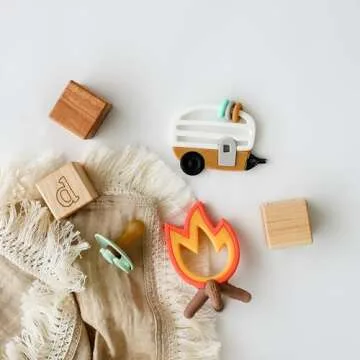 Lucy Darling Camper Teether Set - 2 Silicone Teething Toys