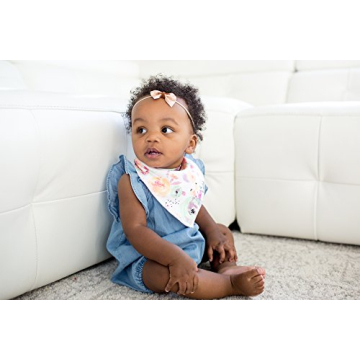 Stylish Copper Pearl Bandana Bibs for Drooling Babies