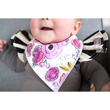 Stylish Copper Pearl Bandana Bibs for Drooling Babies