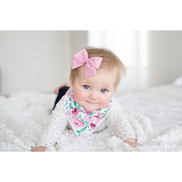 Stylish Copper Pearl Bandana Bibs for Drooling Babies