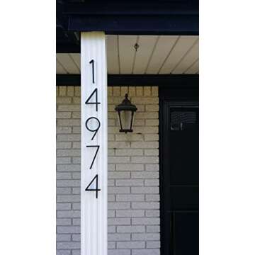 Stylish 6 Inch Stainless Steel Floating House Numbers