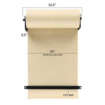 Rettel Roller Kraft Paper Roll Display - Wall Decor & Kitchen Art