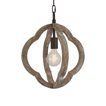 DOCHEER Rustic Wooden Chandelier for Home Decor
