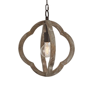 DOCHEER Rustic Wooden Chandelier for Home Decor