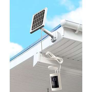 Solar Panel Charger for Ring Camera - Waterproof, Fast Charging