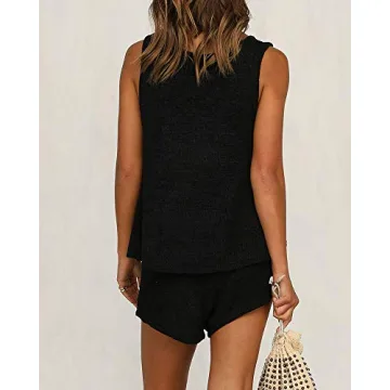 Womens Summer 2 Piece Outfits Casual Beach Sets