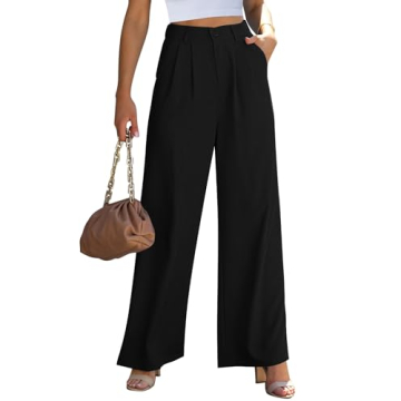 GRAPENT Wide Leg Pants for Women High Waisted Wide Leg Pants for Women Womens Wide Leg Dress Pants H...