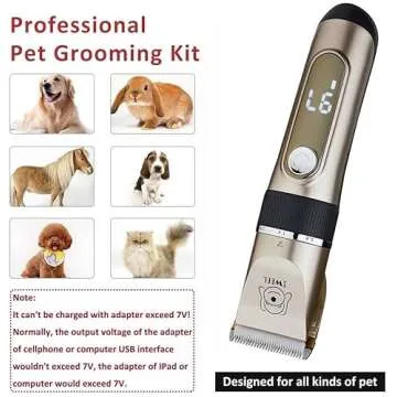 IWEEL Dog Clippers - Low Noise Waterproof Grooming Kit