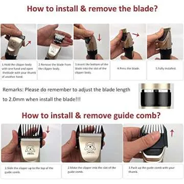 IWEEL Dog Clippers - Low Noise Waterproof Grooming Kit