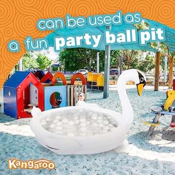 One Swan Inflatable Pool Float I 48 x 46 Inflatable Kiddie Pool for Kids, Adults and Toddlers I Blow Up Pool Floats for Swimming Pool Lounger Chair I Pool Floats Swimming Pool Toys