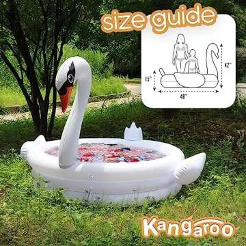 Swan Inflatable Pool Float Perfect for Kids and Adults